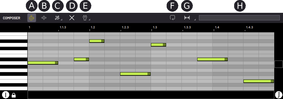 BAM Composer panel overview