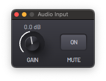 Audio input engine interface