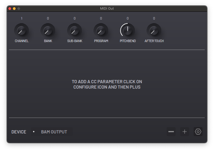 MIDI out engine interface