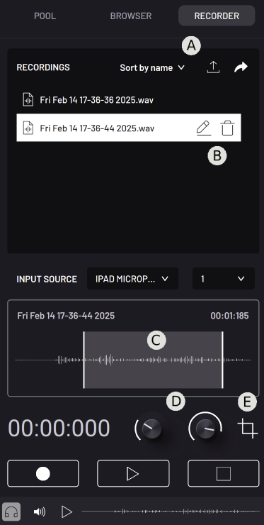 BAM sample manager recorder overview