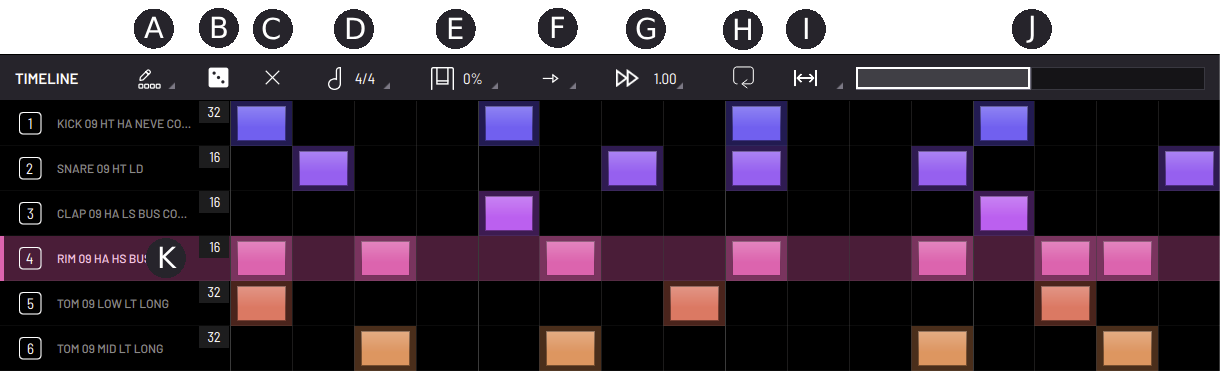 BAM Timeline panel overview