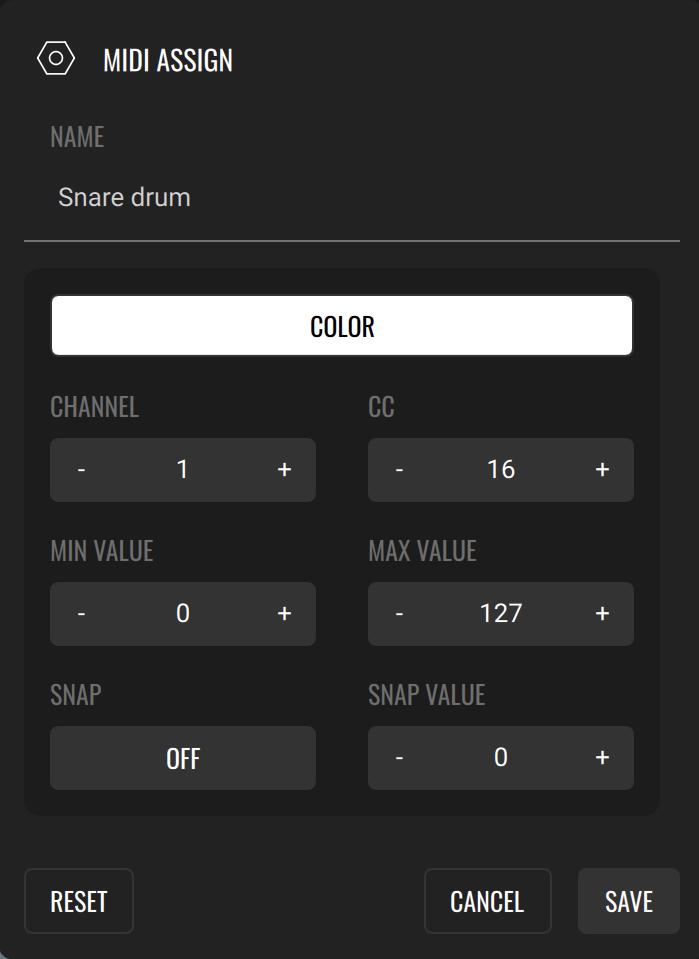 LK Midi Controller Module CC Assign