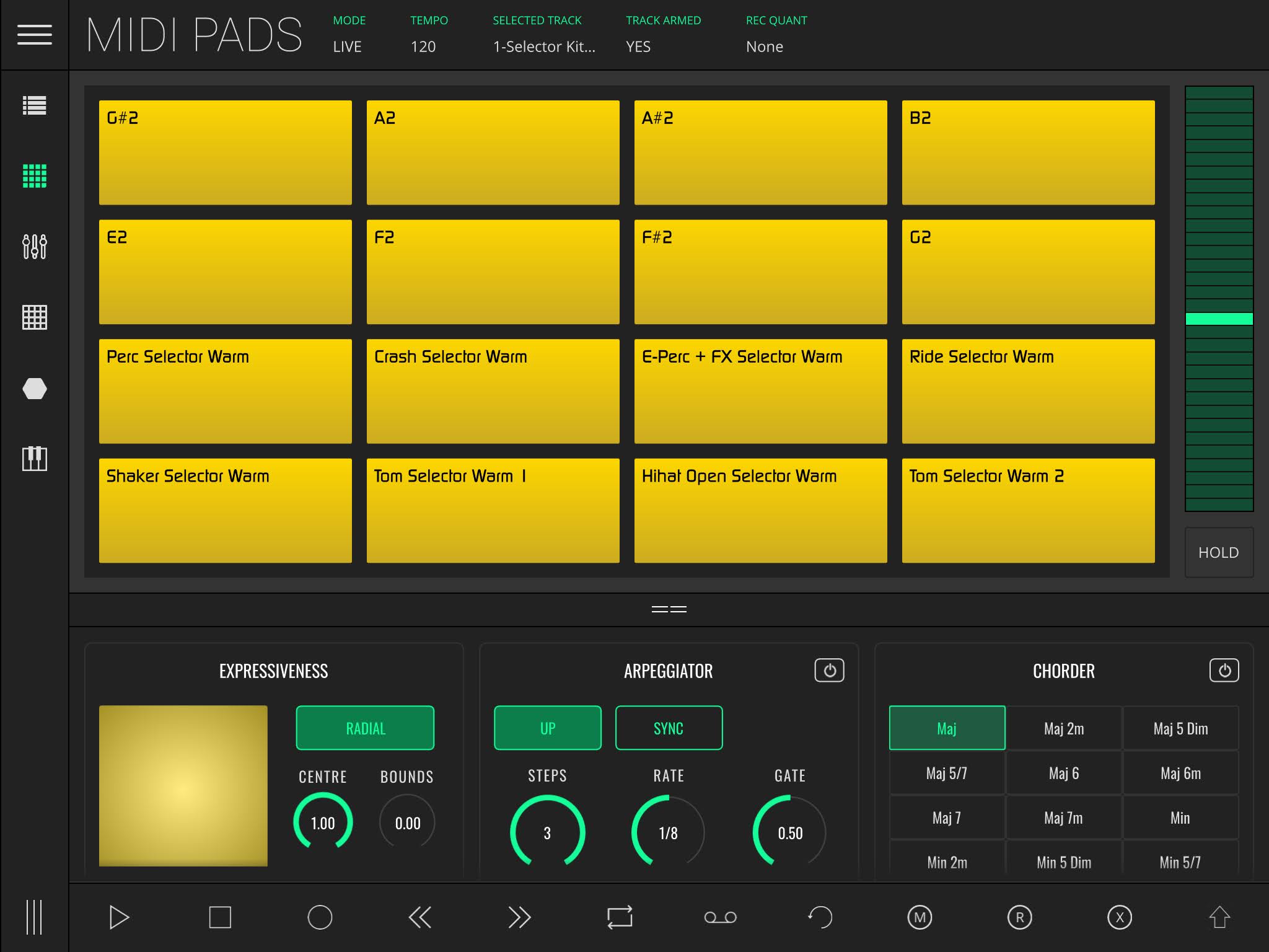LK MIDI PADS Module screenshot