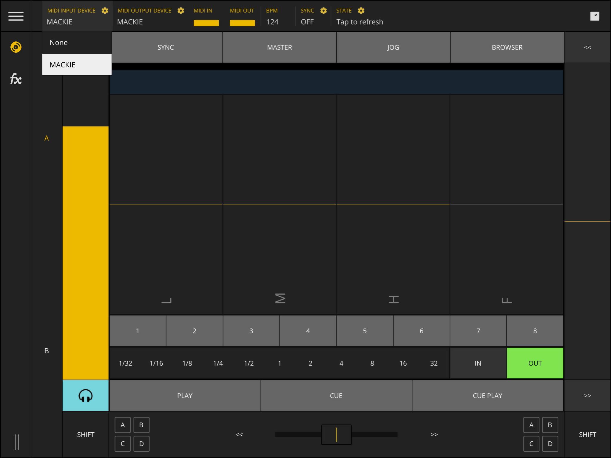 TKFX Midi Input/Output Settings