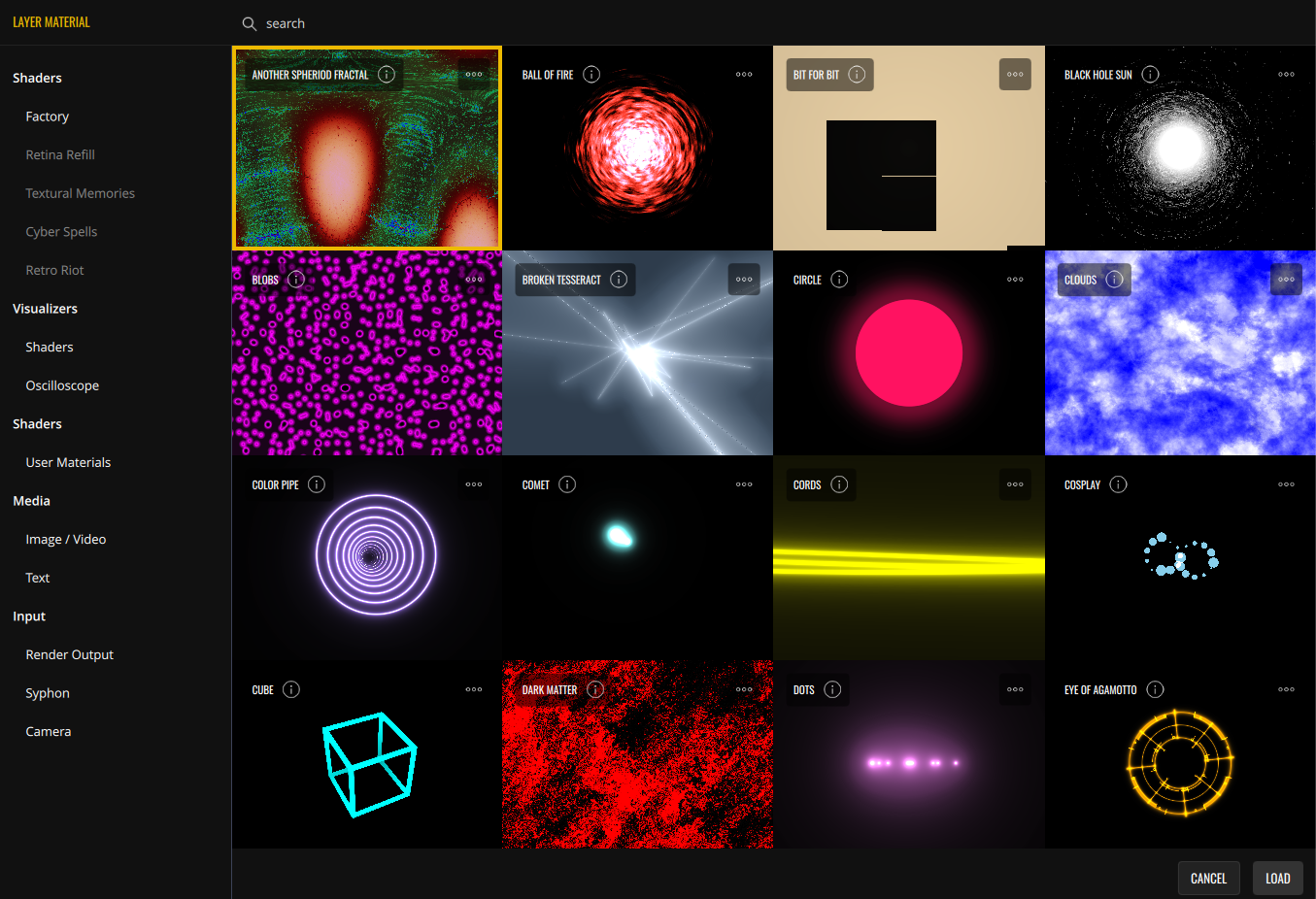 Material Browser
